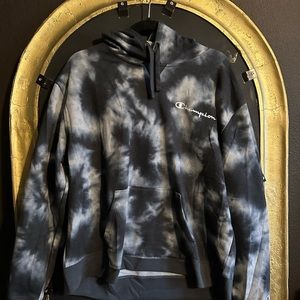 Champion Black Tie Dye Hoodie- NEW